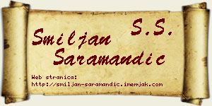 Smiljan Saramandić vizit kartica